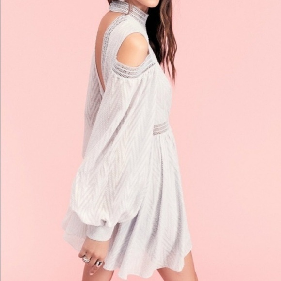 Free people Aslan Cold Shoulder Mini Dress size 2 - Picture 3 of 8